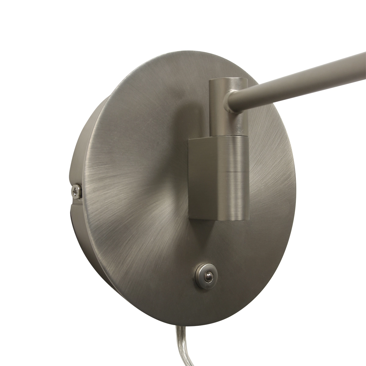 Led wand leeslamp Turound 10w - 2700K - 62cm RVS helder glas Steinhauer 8712746133370