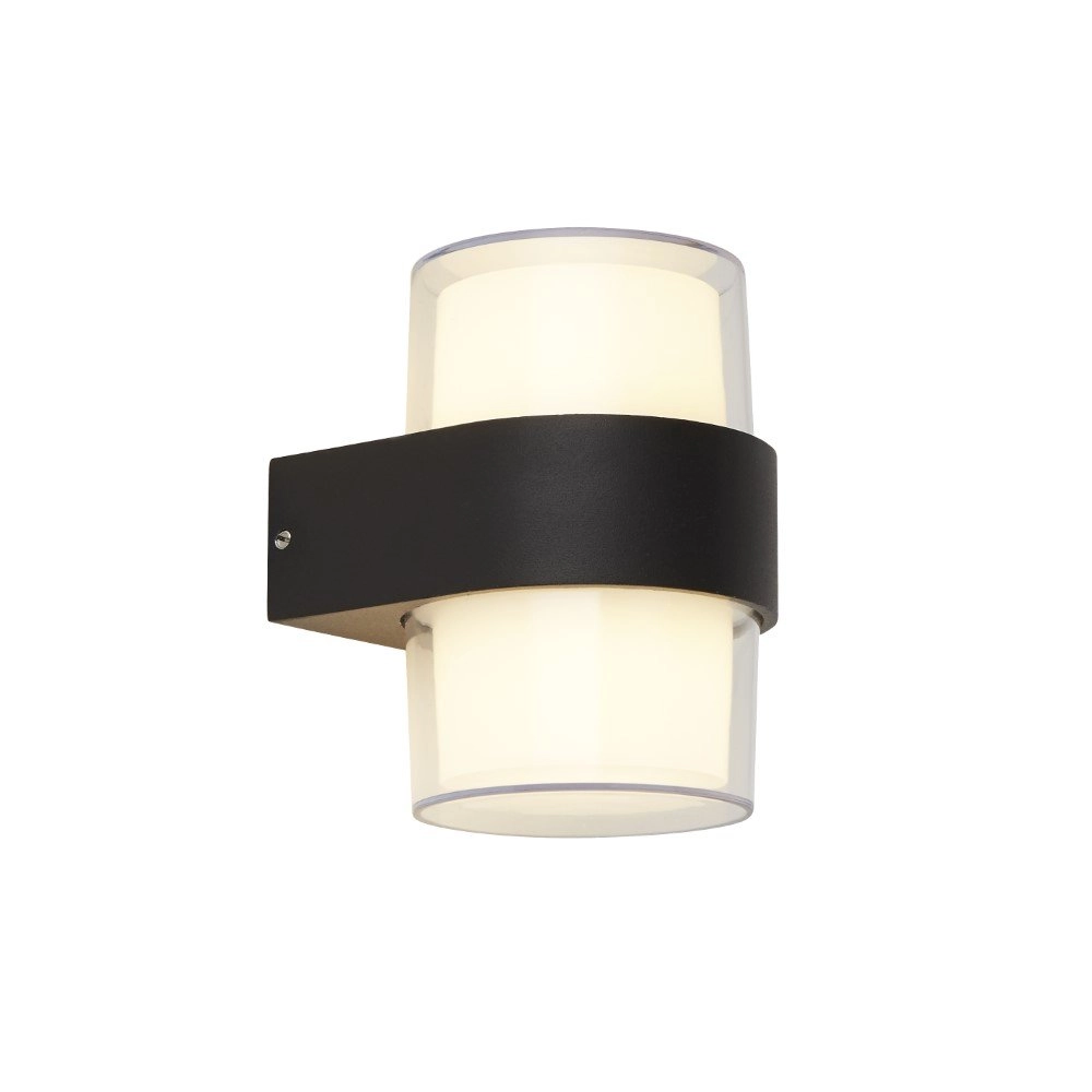 Design muurlamp Frosty Round antraciet