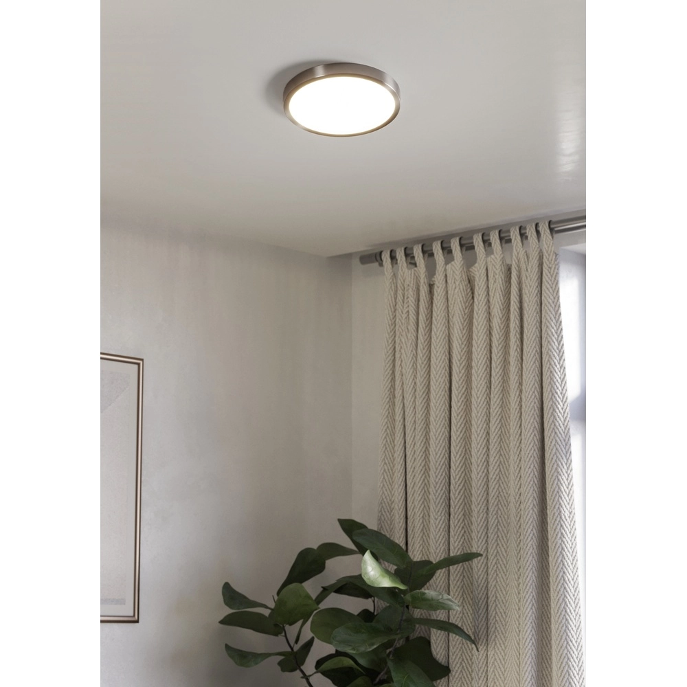 Led plafonnière Fueva 6 rond - rvs - Ø 27,8cm Eglo 9008606330249