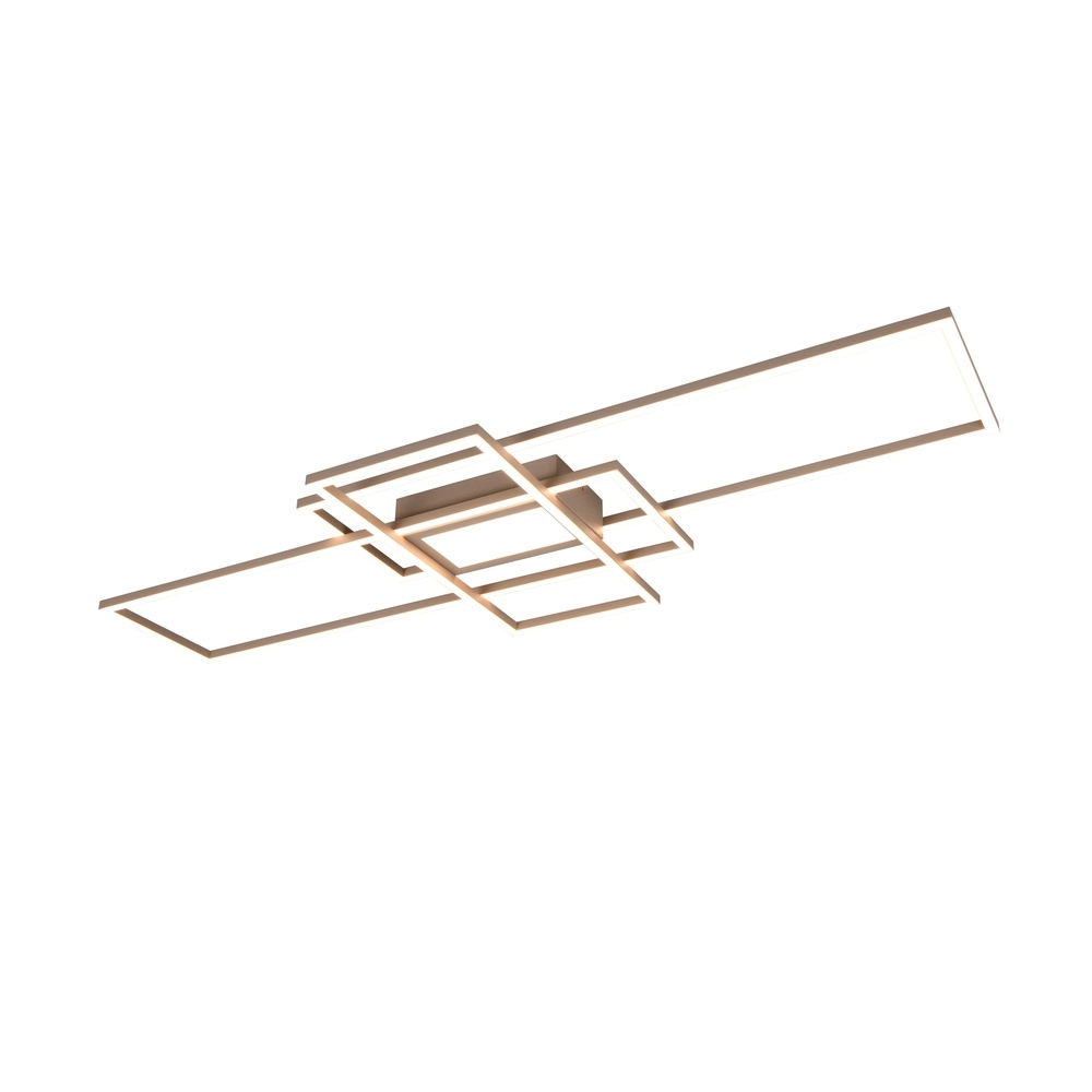 Moderne plafondlamp Irvine zand bruin