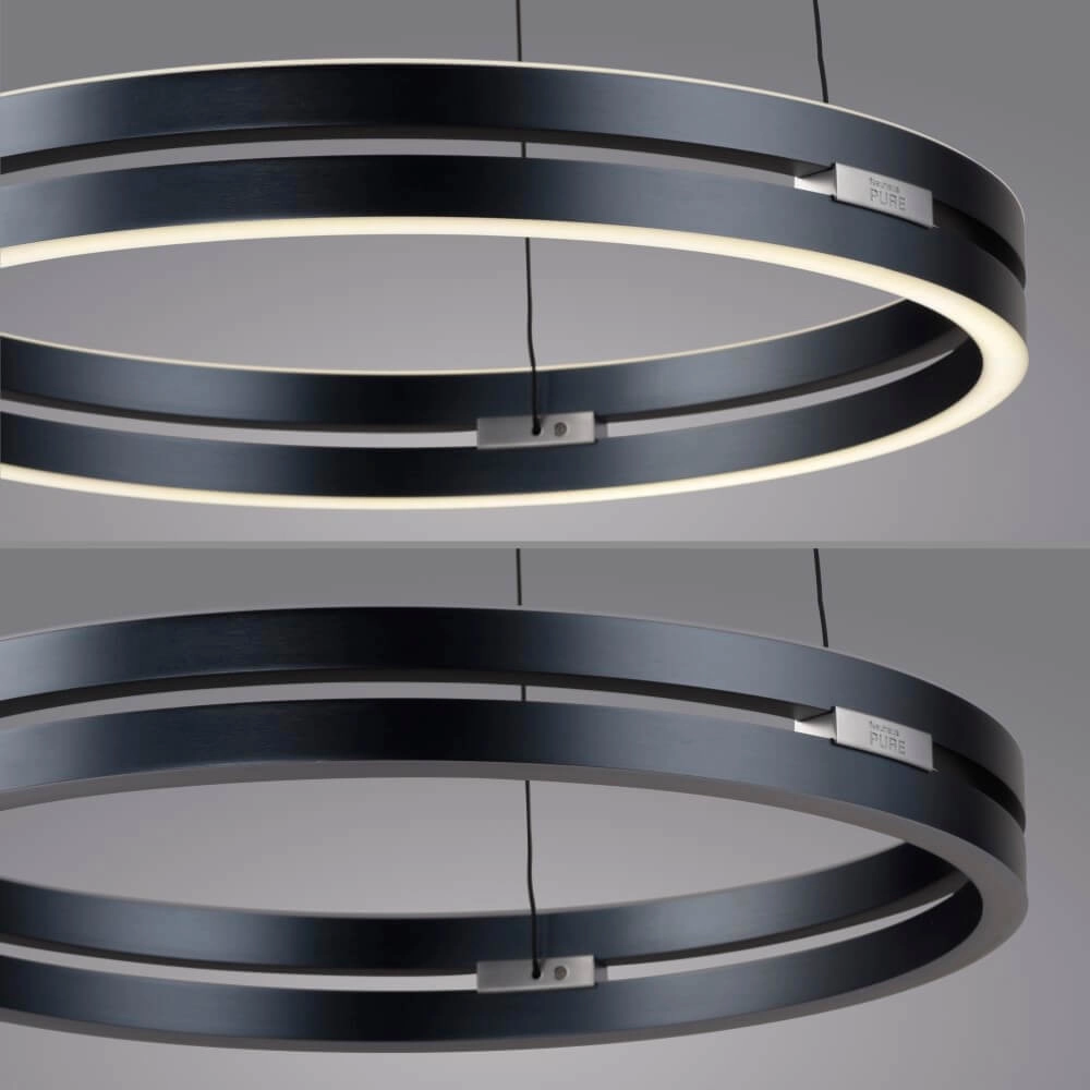 Strakke hanglamp Pure E-Loop grijs Paul Neuhaus 4012248372258