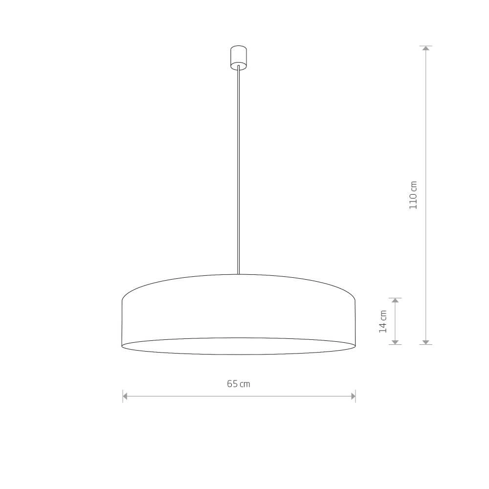 Gouden hanglamp Turda Ø 65cm Lyora 5903139895095