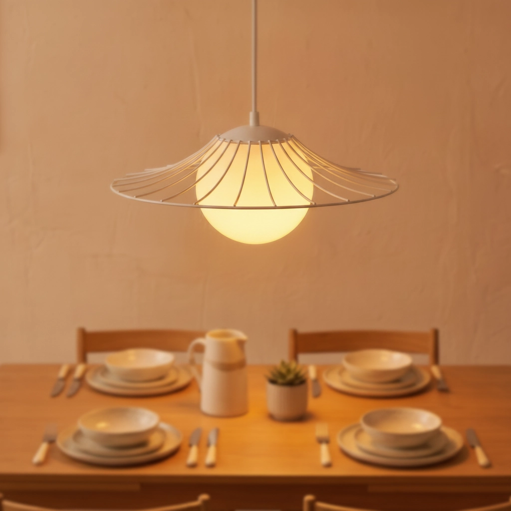 Witte hanglamp Fly Ø 36cm