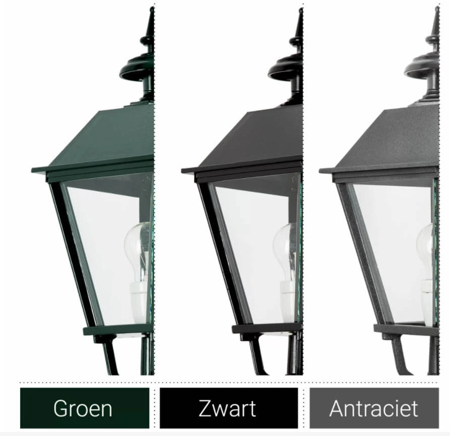 Oudhollandse tuinlamp York L zwart KS verlichting 8714732180603