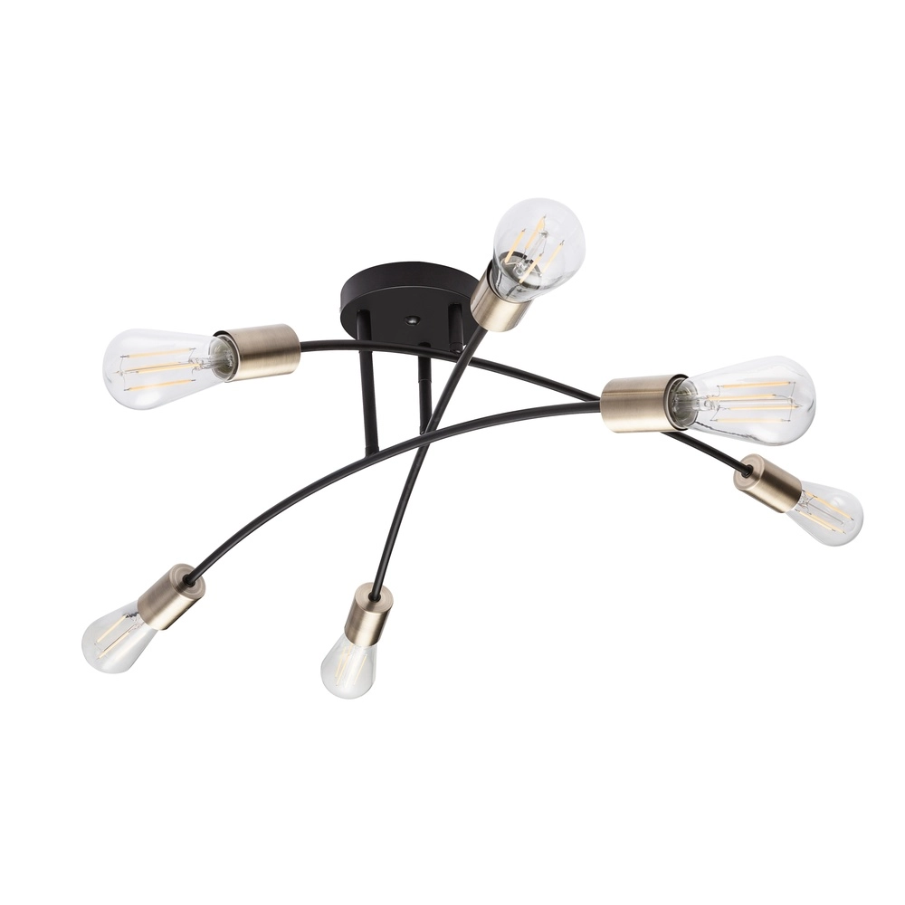 Plafondlamp Sarini zwart Globo 9007371377688