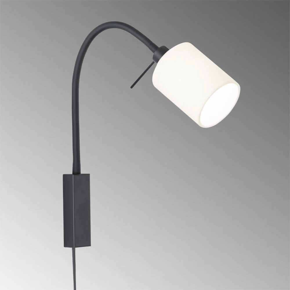 Bedlampje Maui witte kap Fischer & Honsel 4003694303934