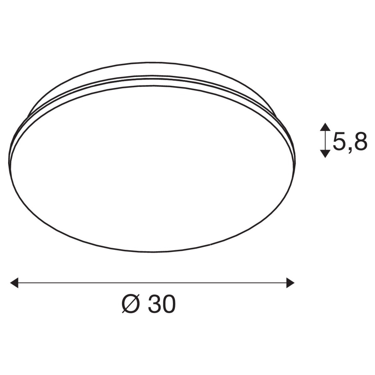 Plafondlamp Sima Ø 30 cm SLV 4024163252119
