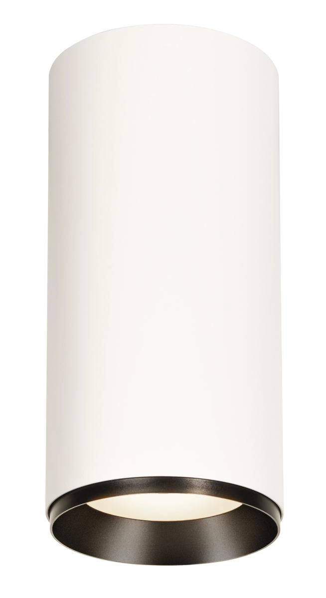 Opbouwspot Numinos XL Dali cilinder wit/zwart 4000K - 24gr