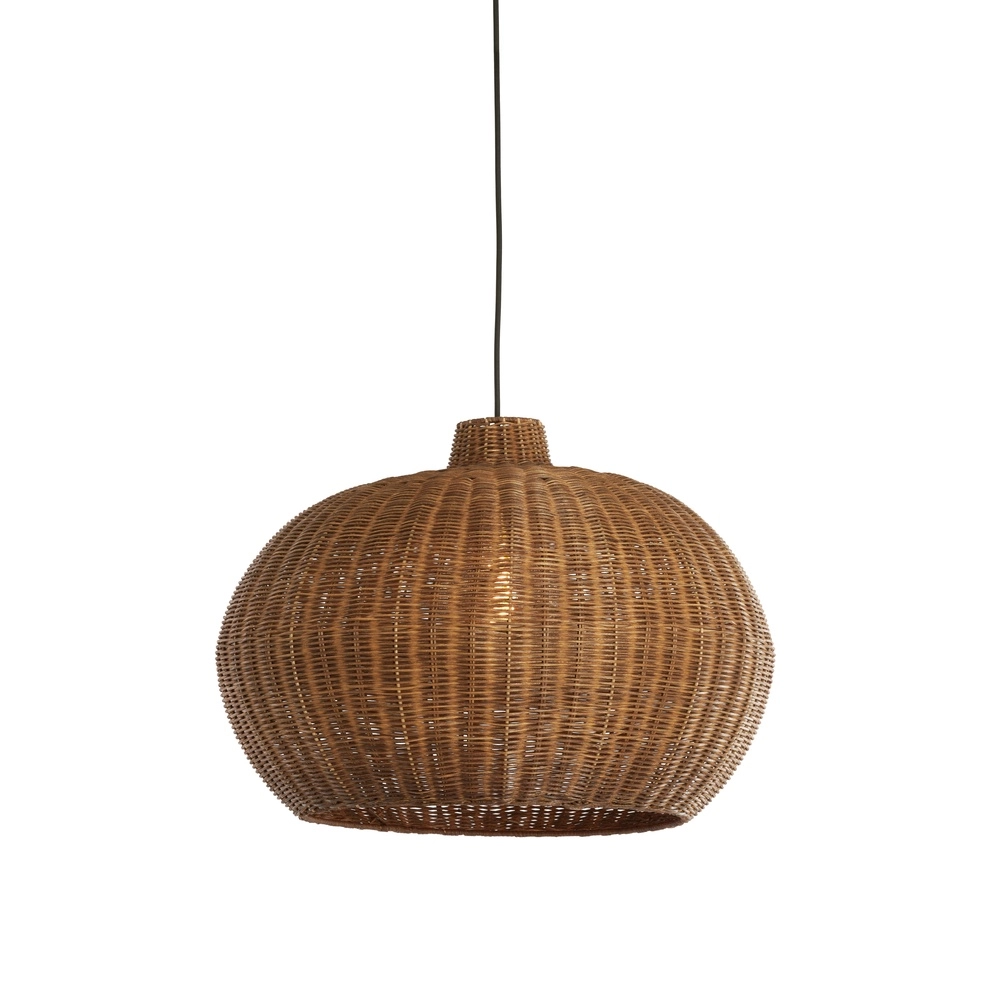 Rotan hanglamp Melzor Ø 55cm - donker bruin Light & Living 8717807820572