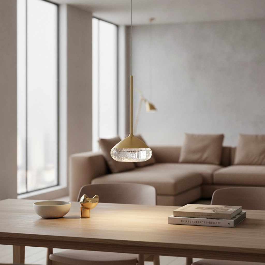 Design hanglamp Phoenix goud Ø 11,6cm