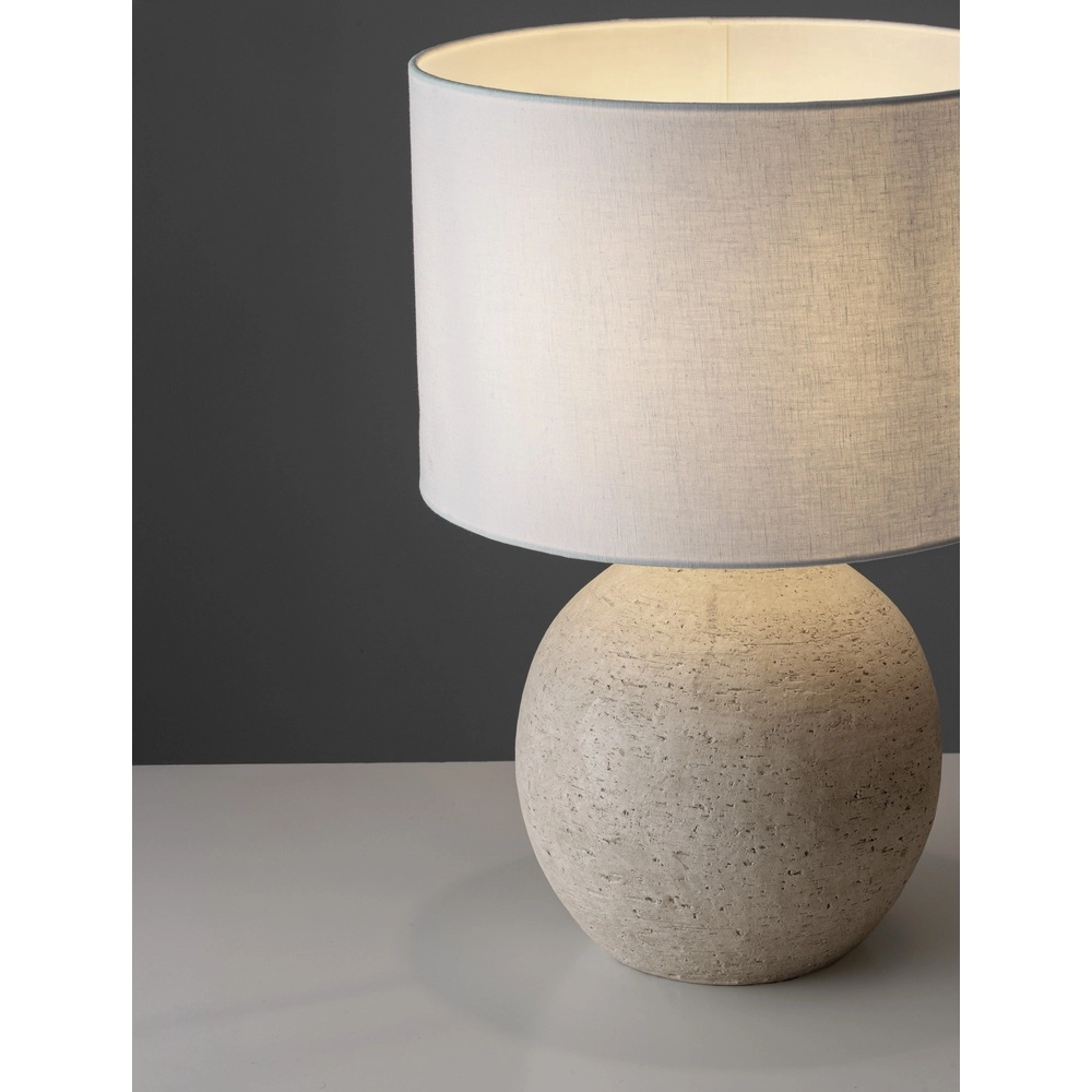 Tafellamp Nagomi beige met crème kap Lyora 5212017468222