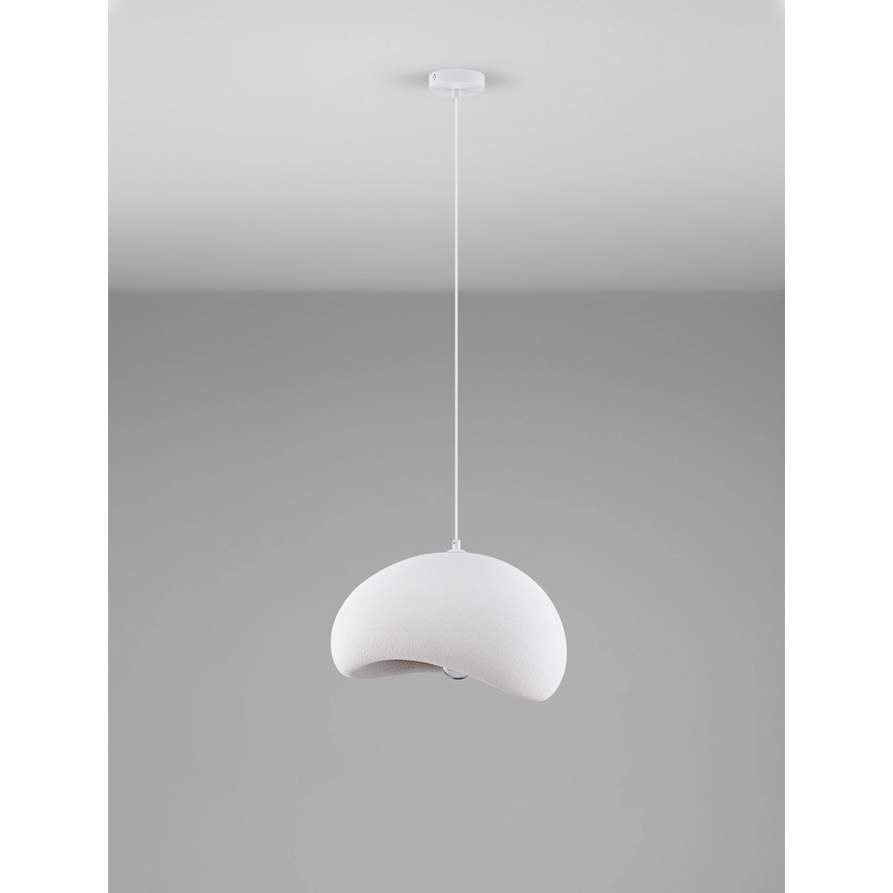 Natuurlijke hanglamp Aere wit 40cm Lyora 5212017460776