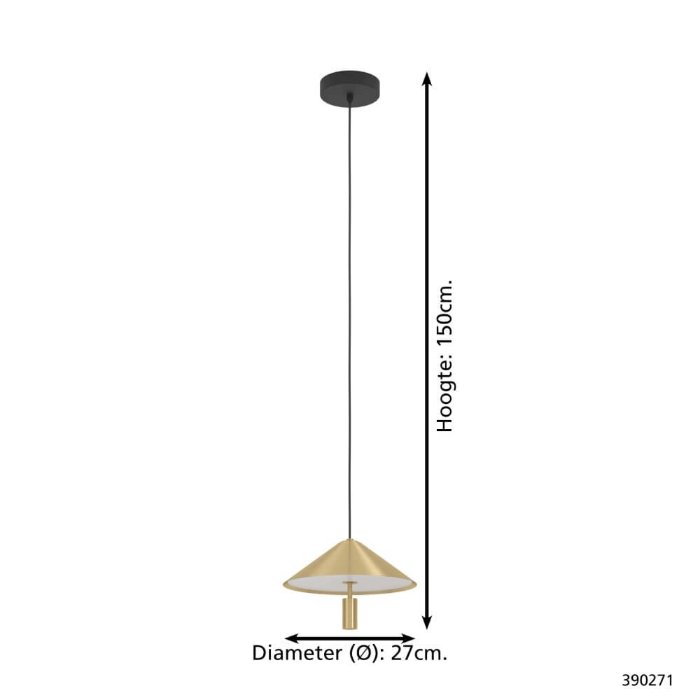 Hanglamp Paraguay goud Stars of Light 9008606274246