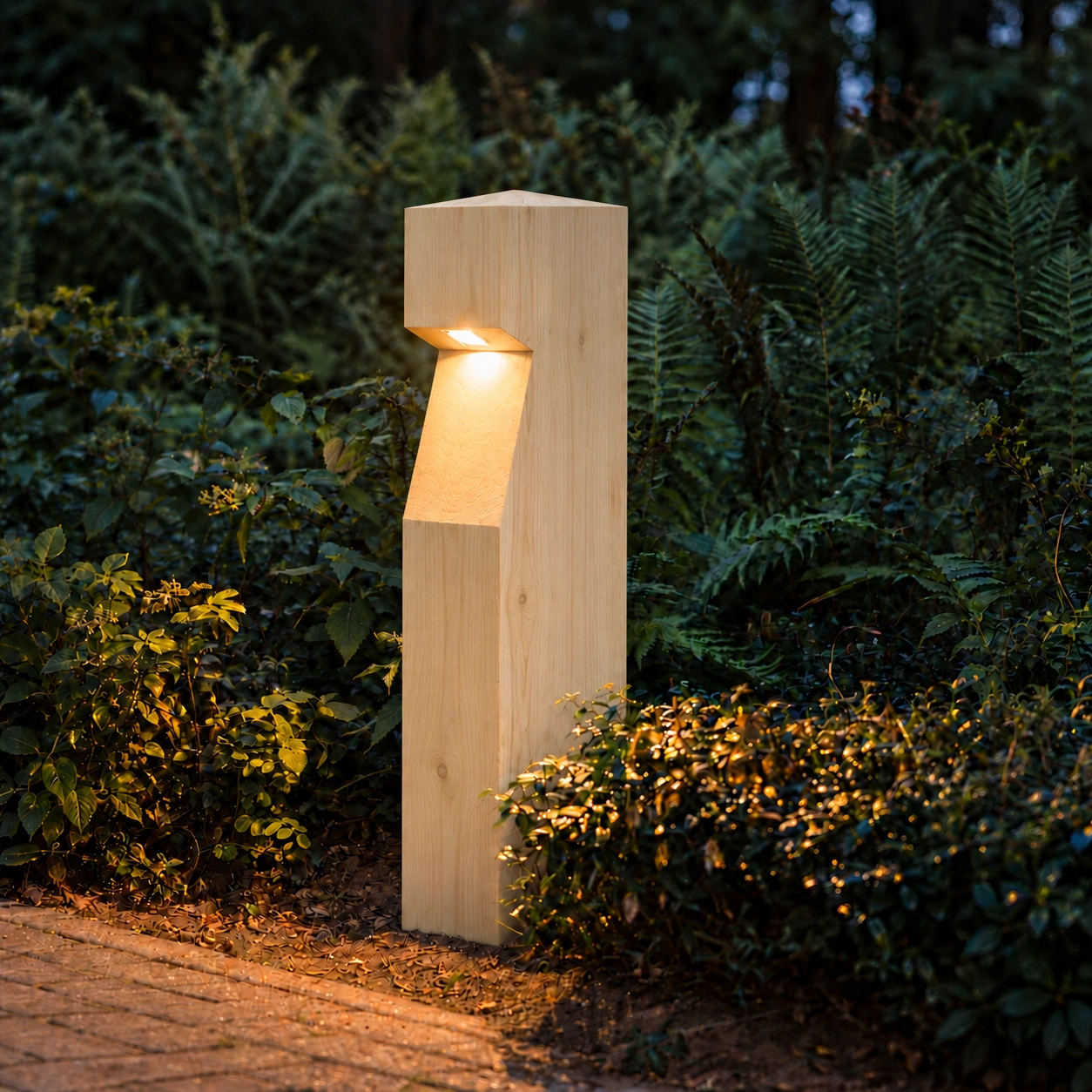 Houten padverlichting Eye 150 Accoya - 15x15x90cm - 2700K