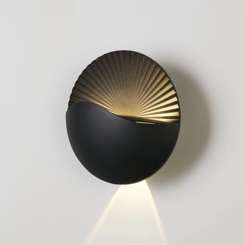 Moderne wandlamp Sunrise zwart Lyora 5053423289038