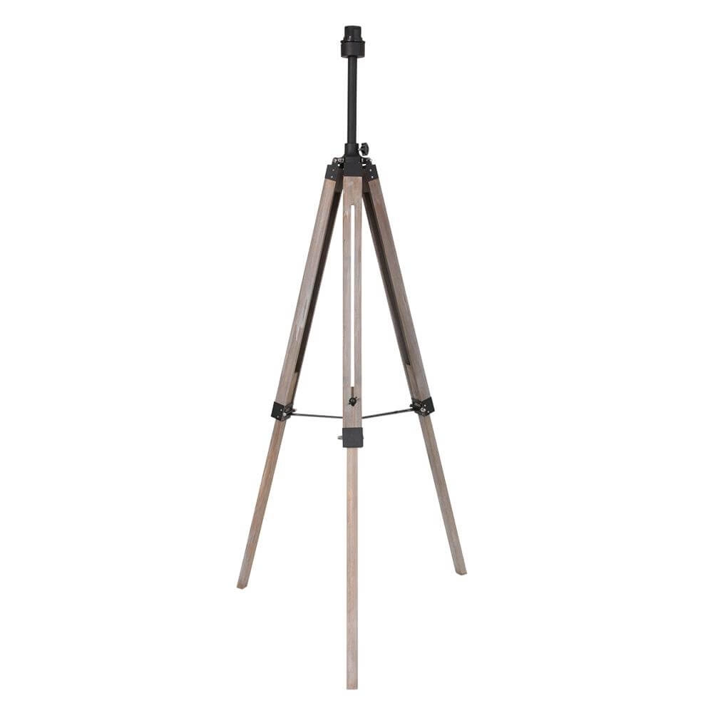 Tripod vloerlamp Triek met strokleurige kap Steinhauer 8712746176117