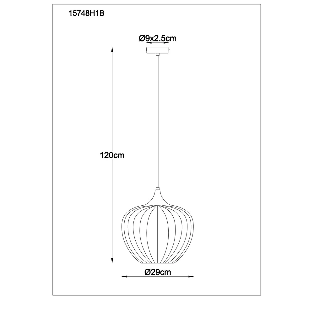 Hanglamp Sander blauw glas Globo 9007371512126