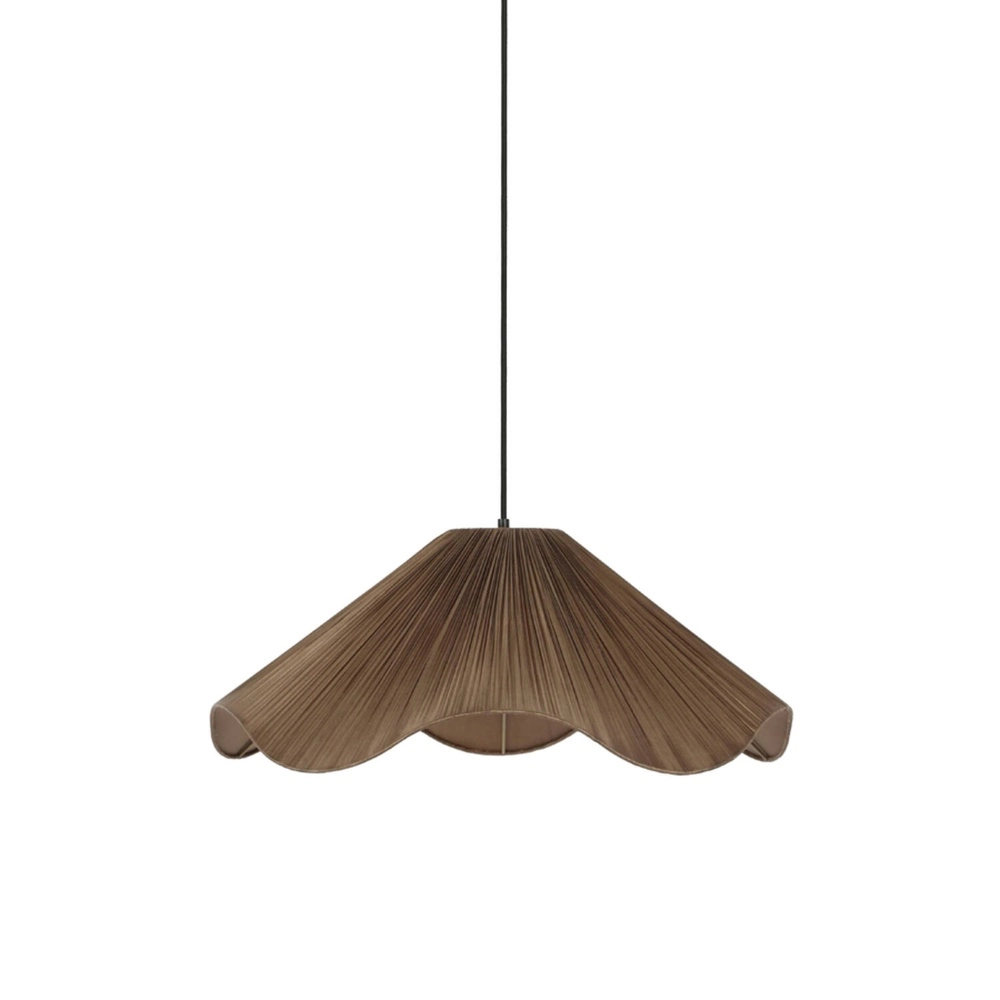 Japandi hanglamp Mealha Ø 60cm bruin