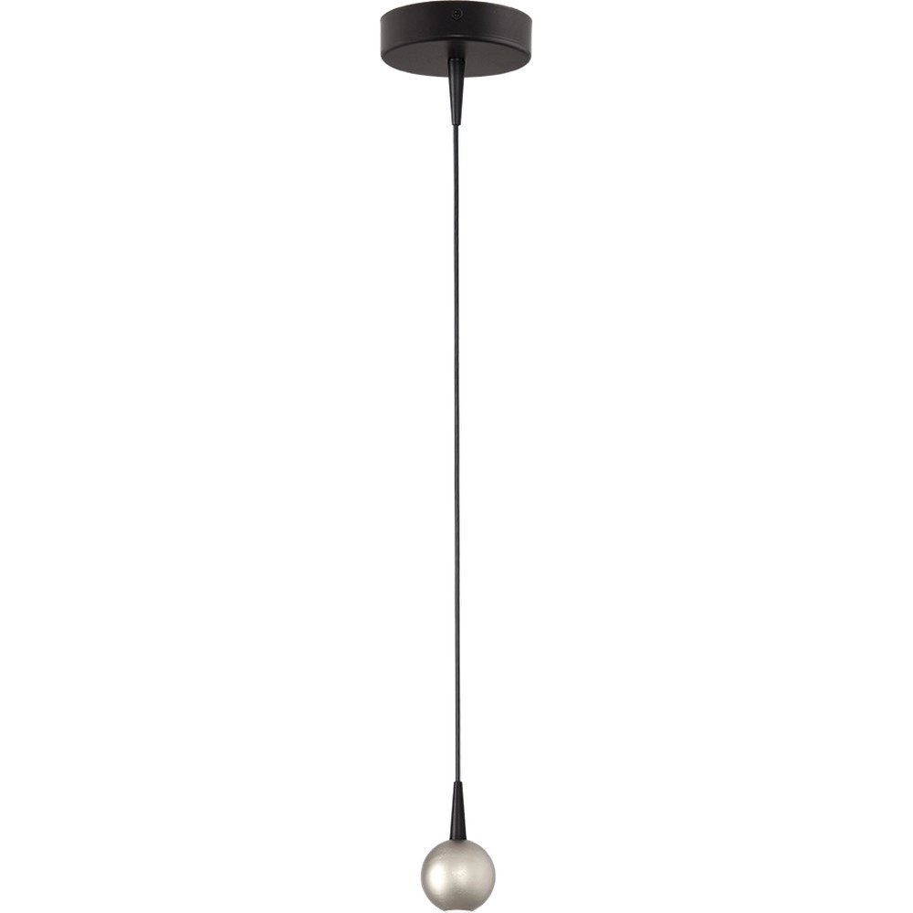 Hanglamp Talana zwart met nikkel Ø 6cm