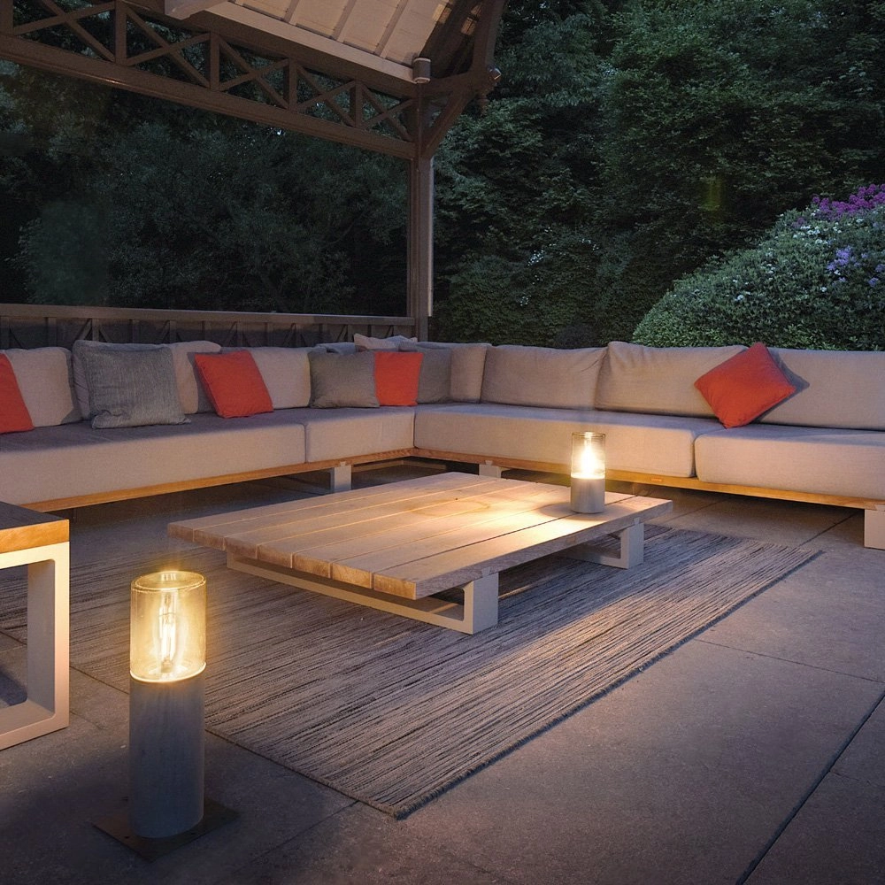 Terraslamp Lisenne Stone 70cm steengrijs SLV 4024163189583