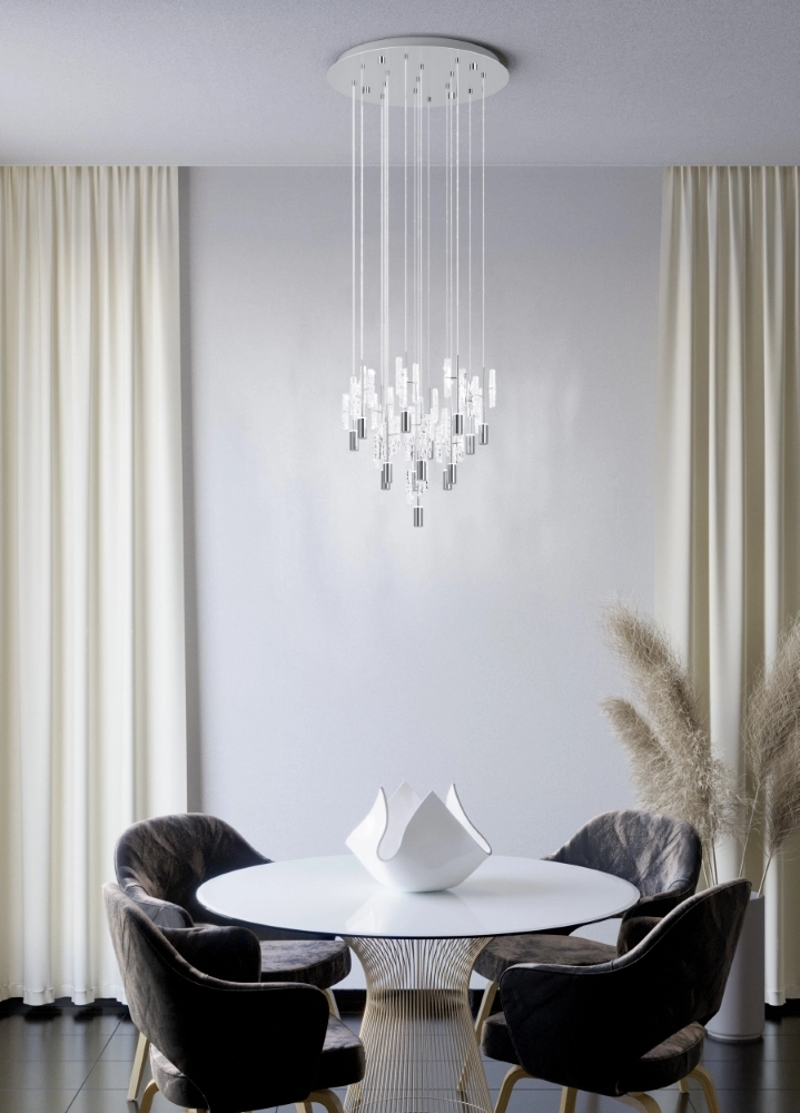 Unieke hanglamp Alemdina chroom 3-staps CCT Stars of Light 9008606360093