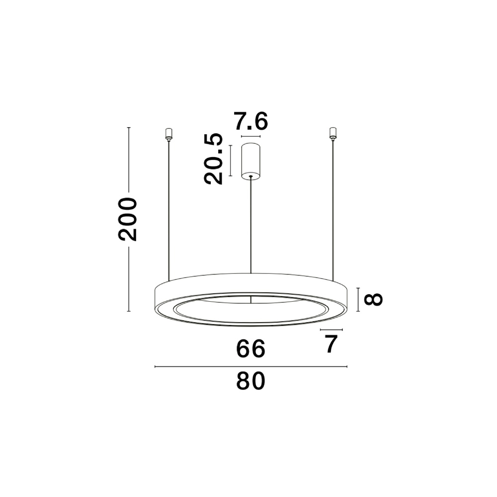 Hanglamp Morbido goud Ø 80cm Lyora 5212017438683