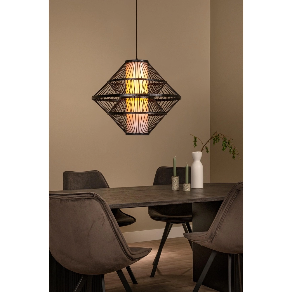 Hanglamp Pasquino Ø 60cm zwart Lucide 5411212212252