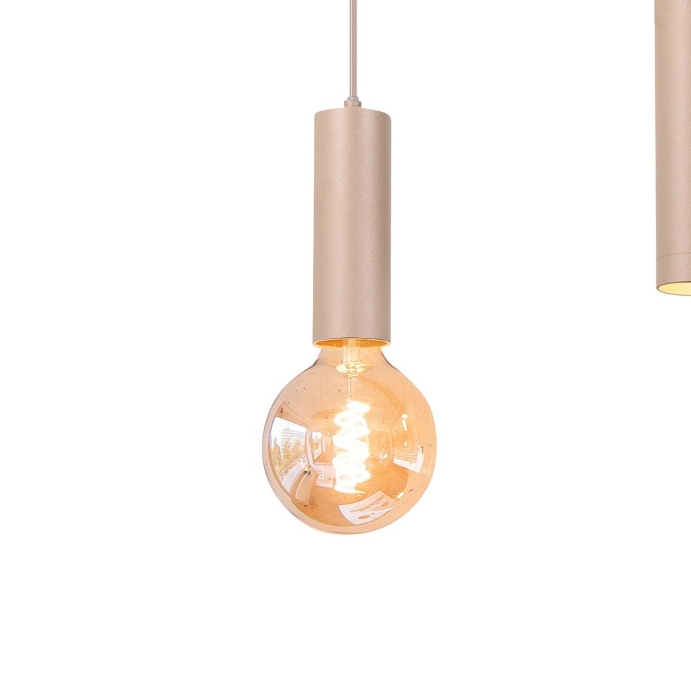 Design hanglamp Locarno 5-lichts zand bruin Highlight 8718379051258