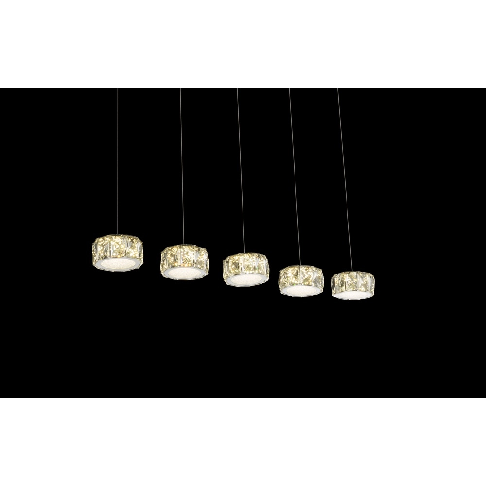 4-lichts hanglamp Amur chroom Globo 9007371342068