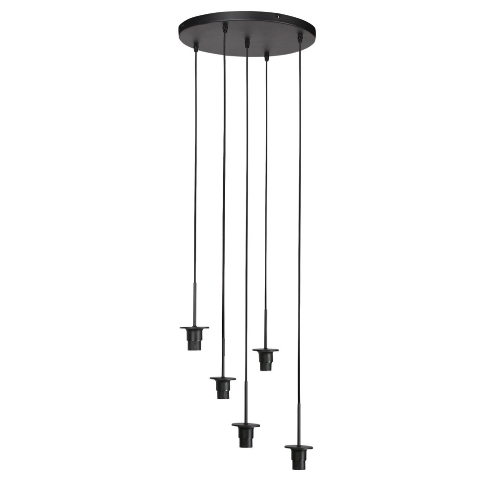 Hanglamp HaloSwap 5-lichts amber glas Steinhauer 8712746181180