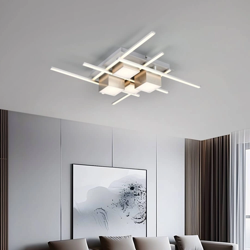 Design plafondlamp Roger koffiebruin Trio 4017807640113
