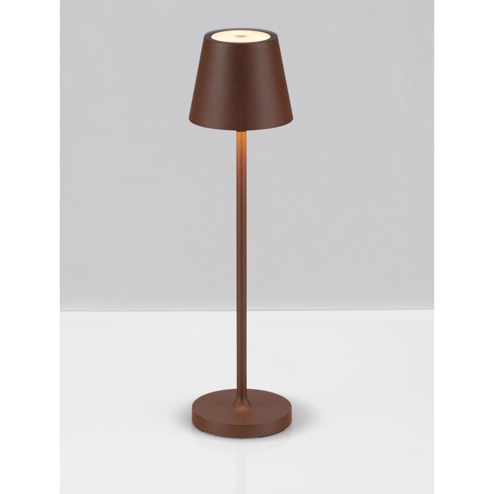 Tafellamp Petit roestbruin oplaadbaar Lyora 5212017450784