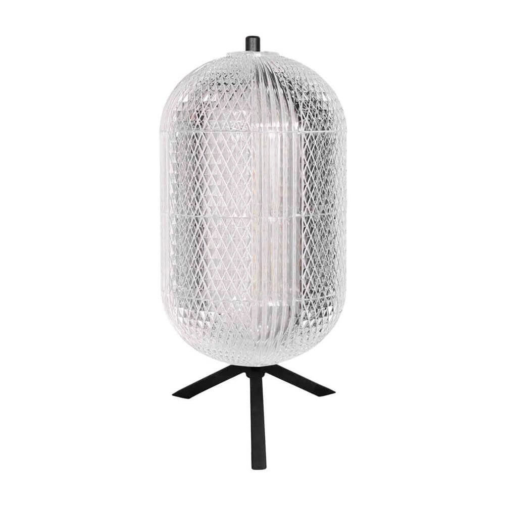 Tafellamp Geripu zwart met helder glas Steinhauer 8712746173789