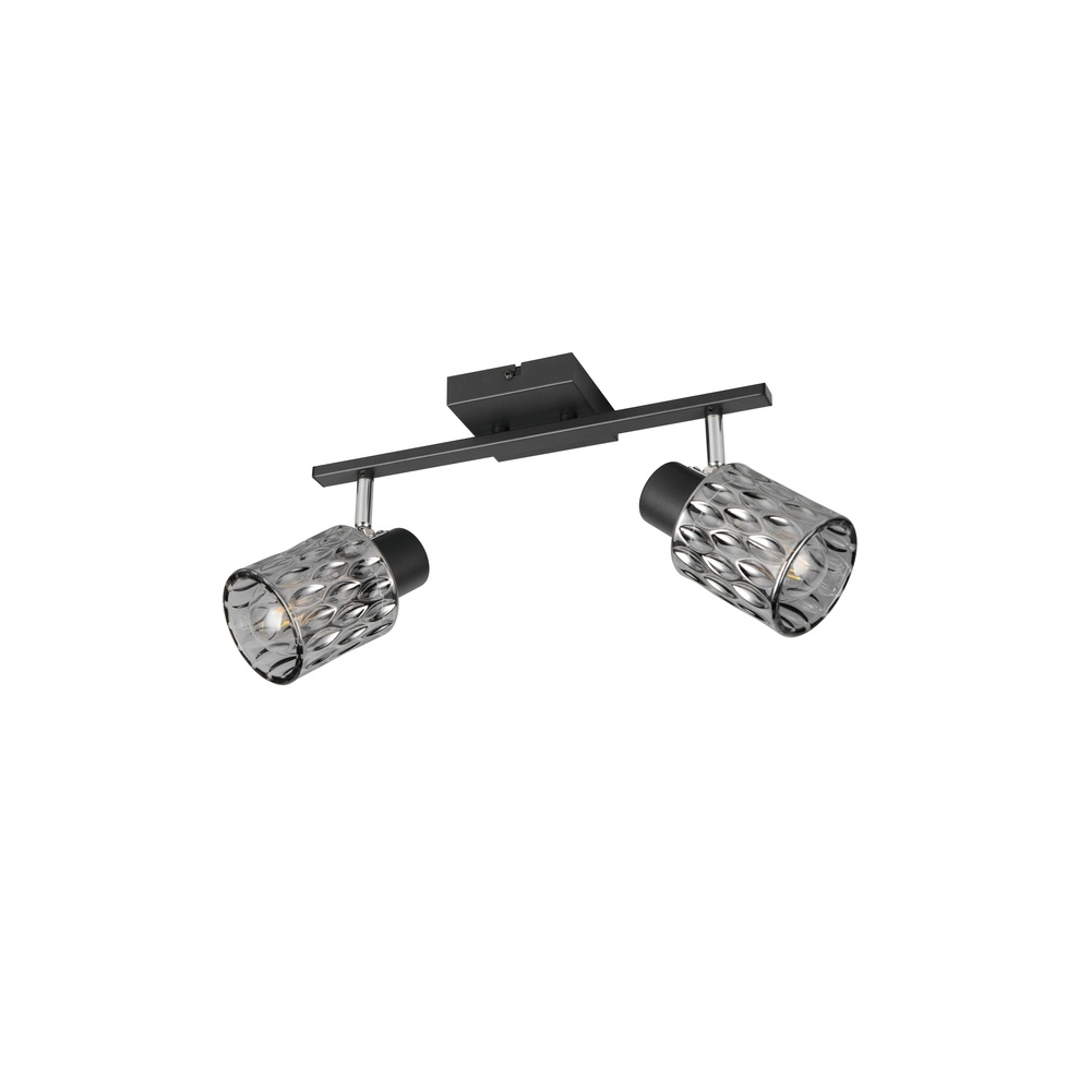 Plafondlamp Jack zwart 2-lichts Trio 4017807643862