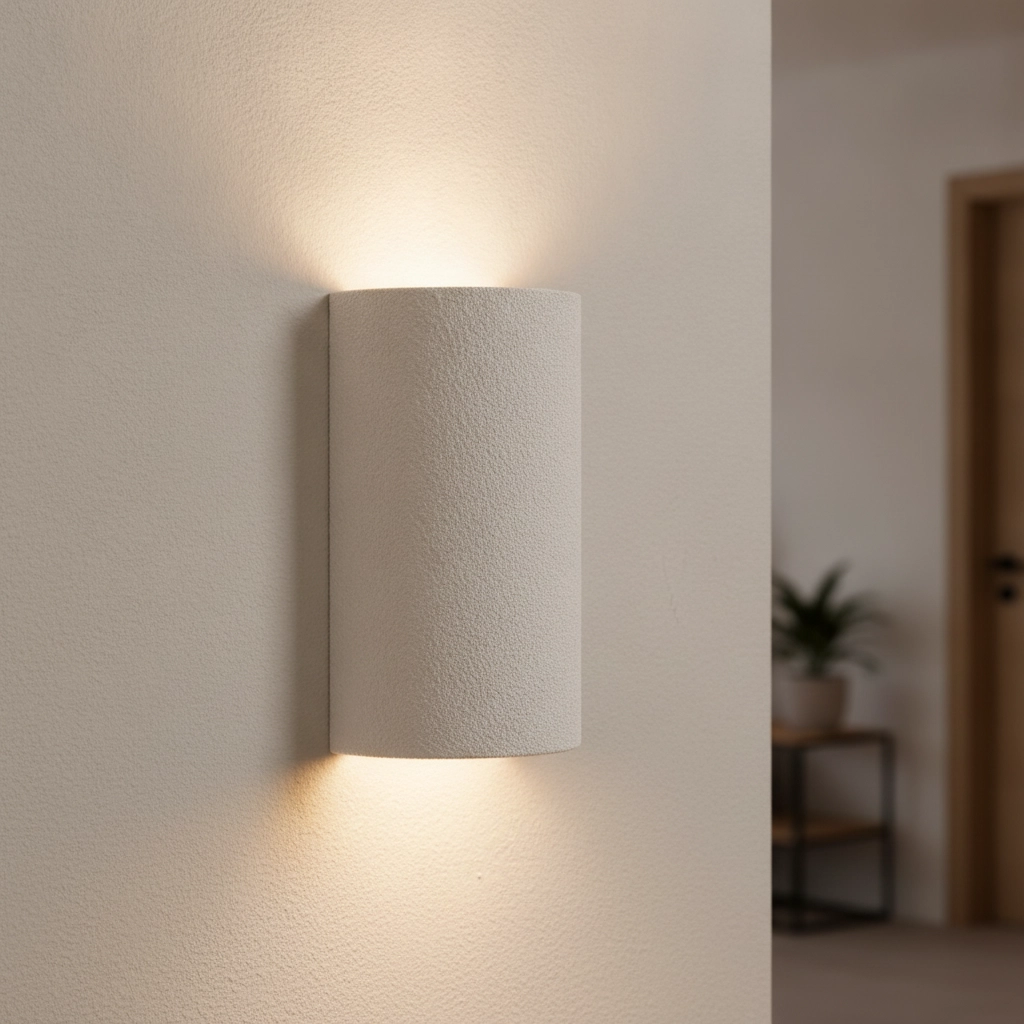 Ronde wandlamp Luz wit