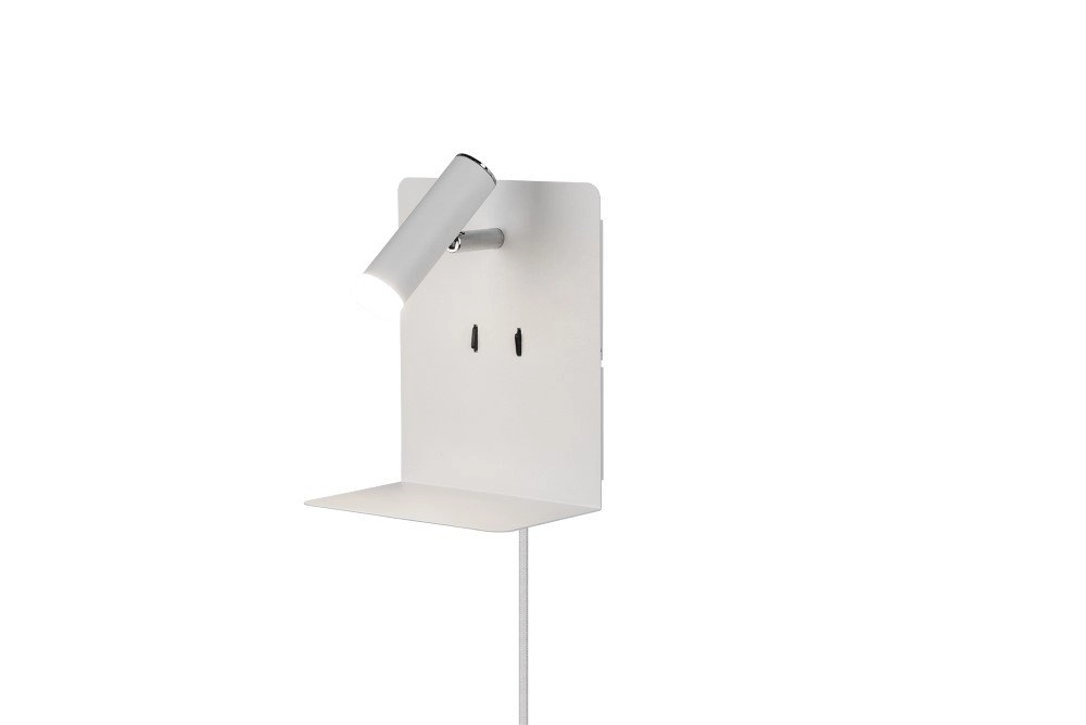 muur licht Element met schapje mat wit Trio 4017807399875
