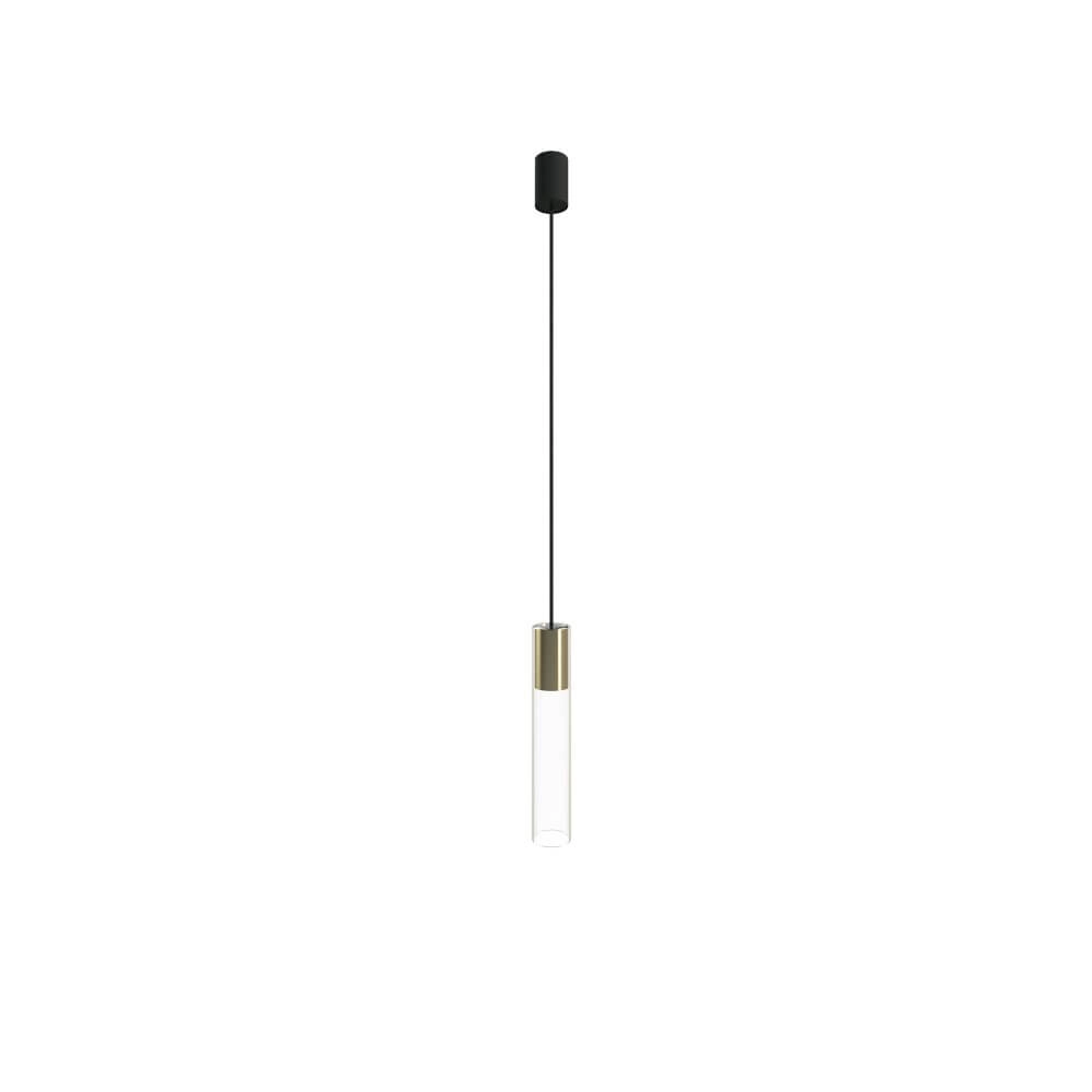 Glazen hanglamp Cylinder goud Lyora 5903139786799