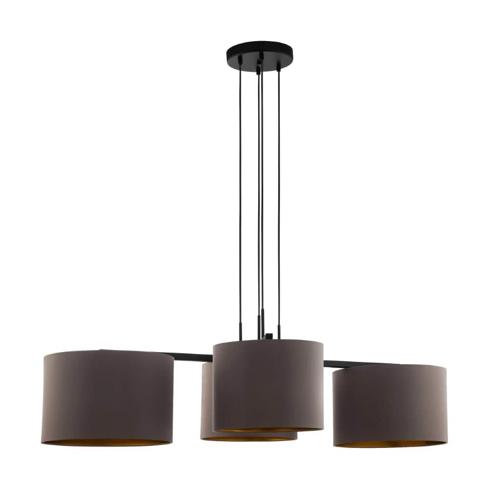 Chique hanglamp Honduras met 4 kappen