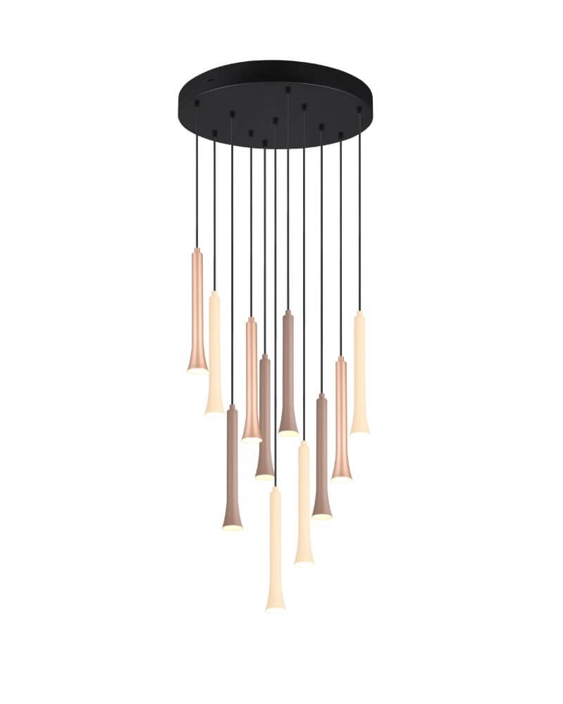 Multi pendel hanglamp Fiato Ø 40cm Trio 4017807616699