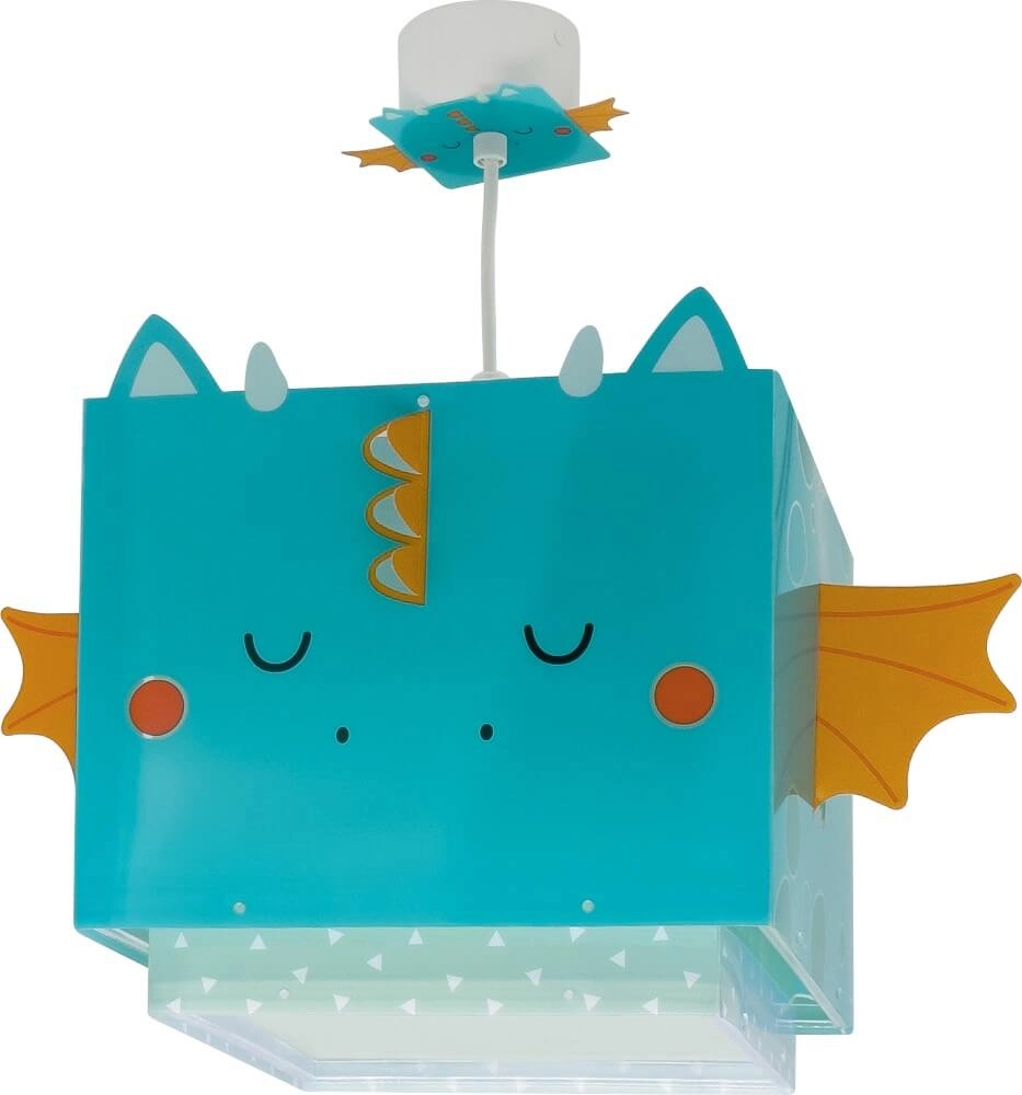 Design hanglamp Little Dragon blauw met wit