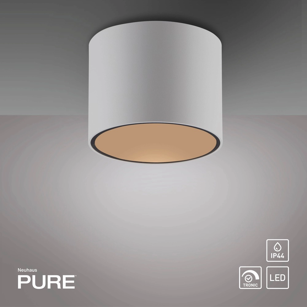 Plafond opbouwspot Pure Point Ø 11cm - wit Paul Neuhaus 4012248395639
