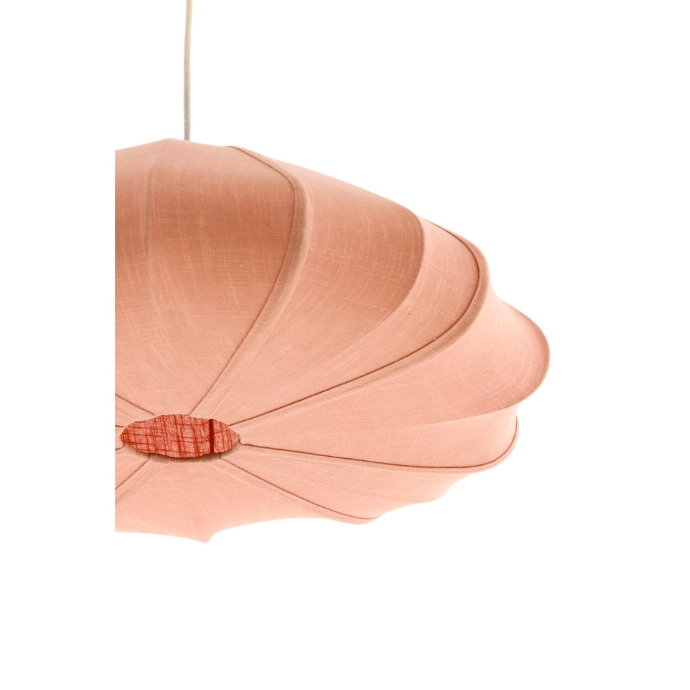 Stoffen hanglamp Cesano Ø 50cm - licht roze Light & Living 8717807779283