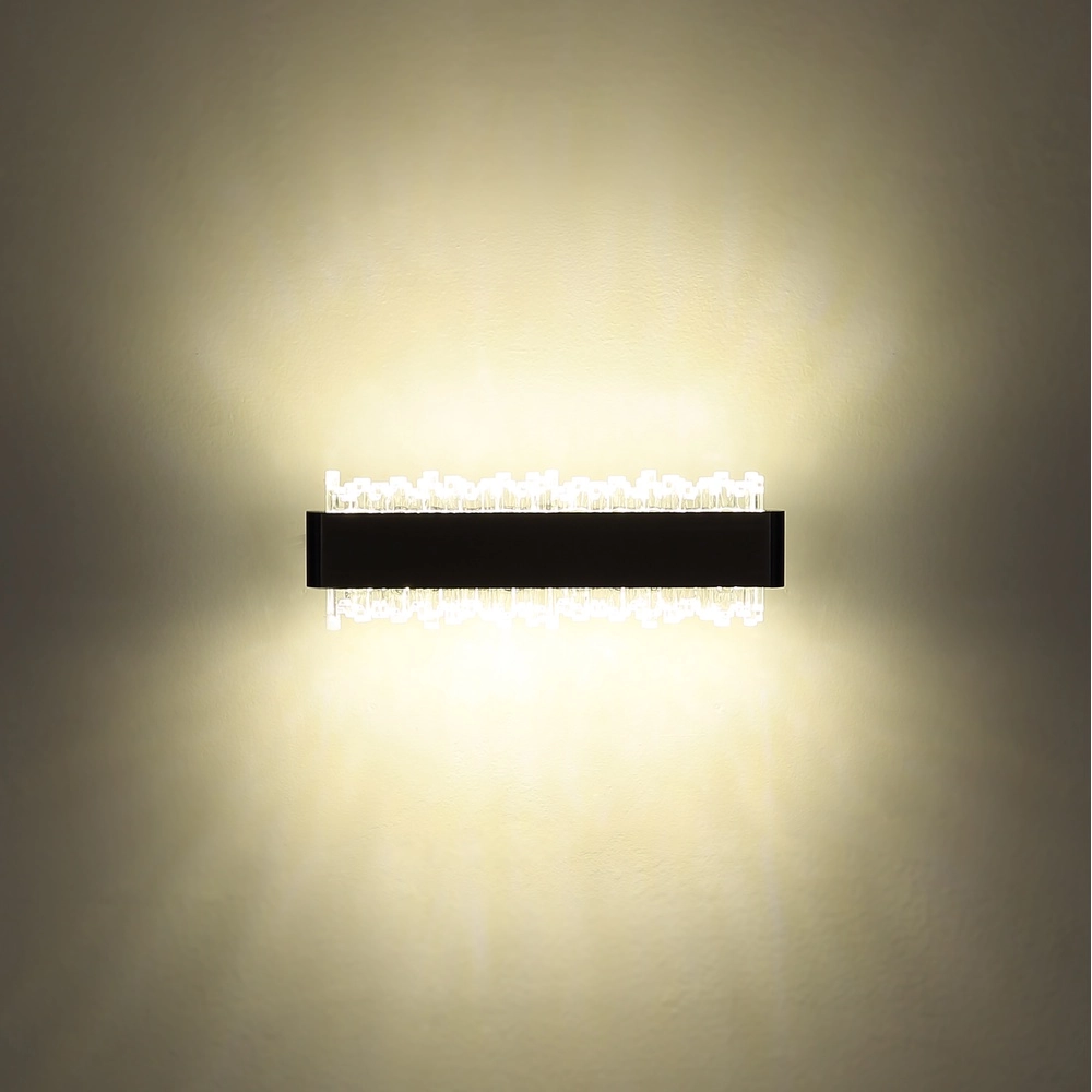 Zwarte wandlamp Stalagmita 25cm Globo 9007371578740