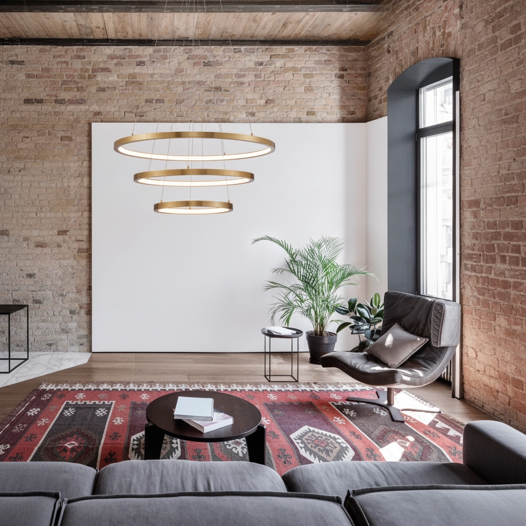 Gouden hanglamp Empatia design triple