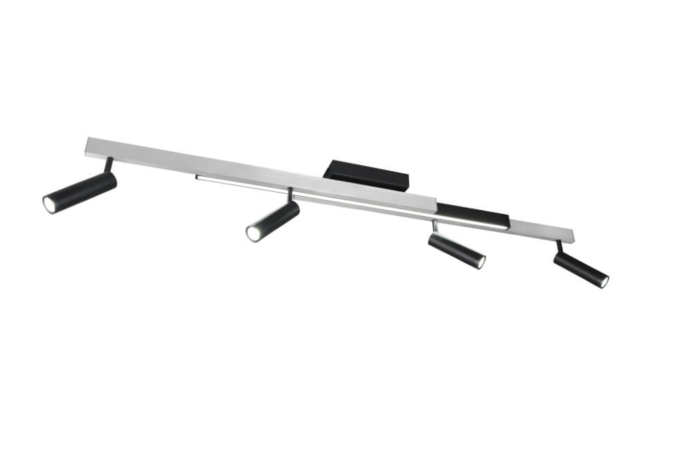 4-lichts led spot Zeno metaal met zwart Trio 4017807614619
