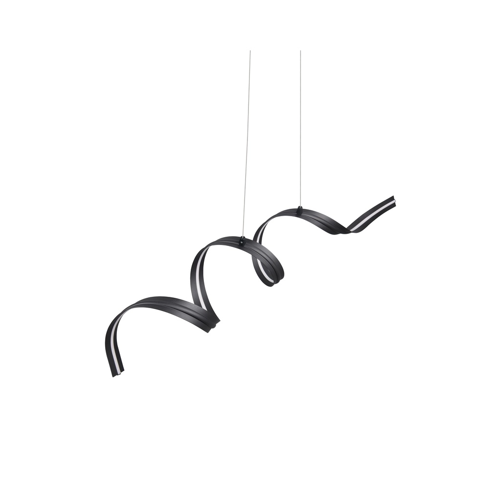 Moderne hanglamp Tivor zwart Trio 4017807706291