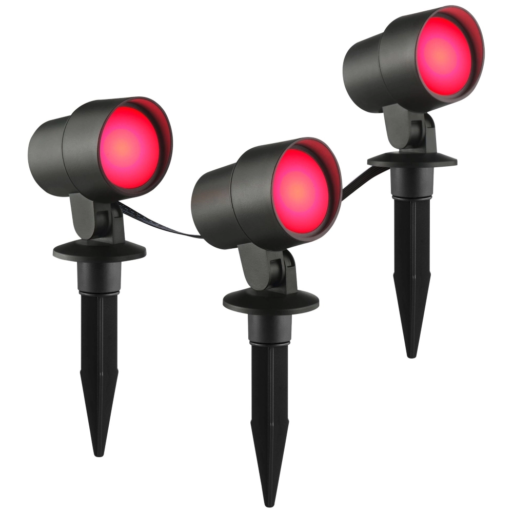 Smart prikspot set Kamara RGB - 3 stuks - met 3 meter snoer en stekker Brilliant 4004353453717