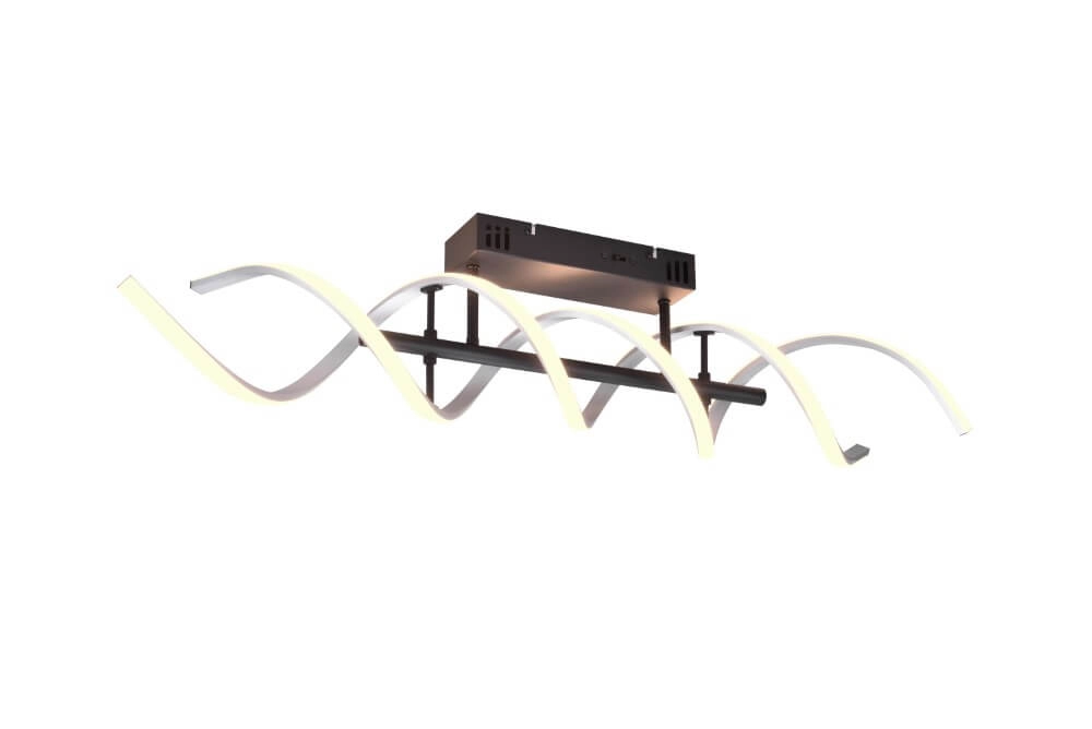 Design plafondlamp Sequence geborsteld metaal Trio 4017807540741