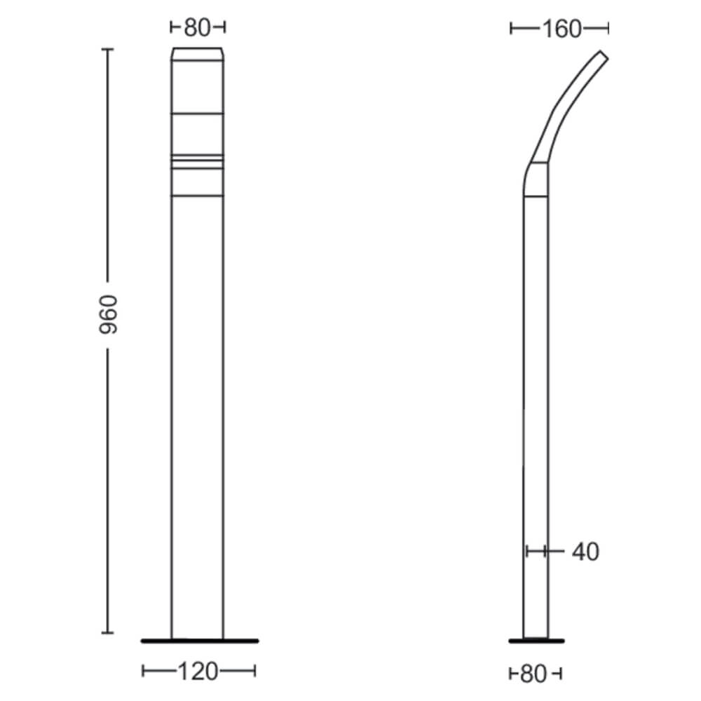 Staande buitenlamp Splay Philips 8719514417793