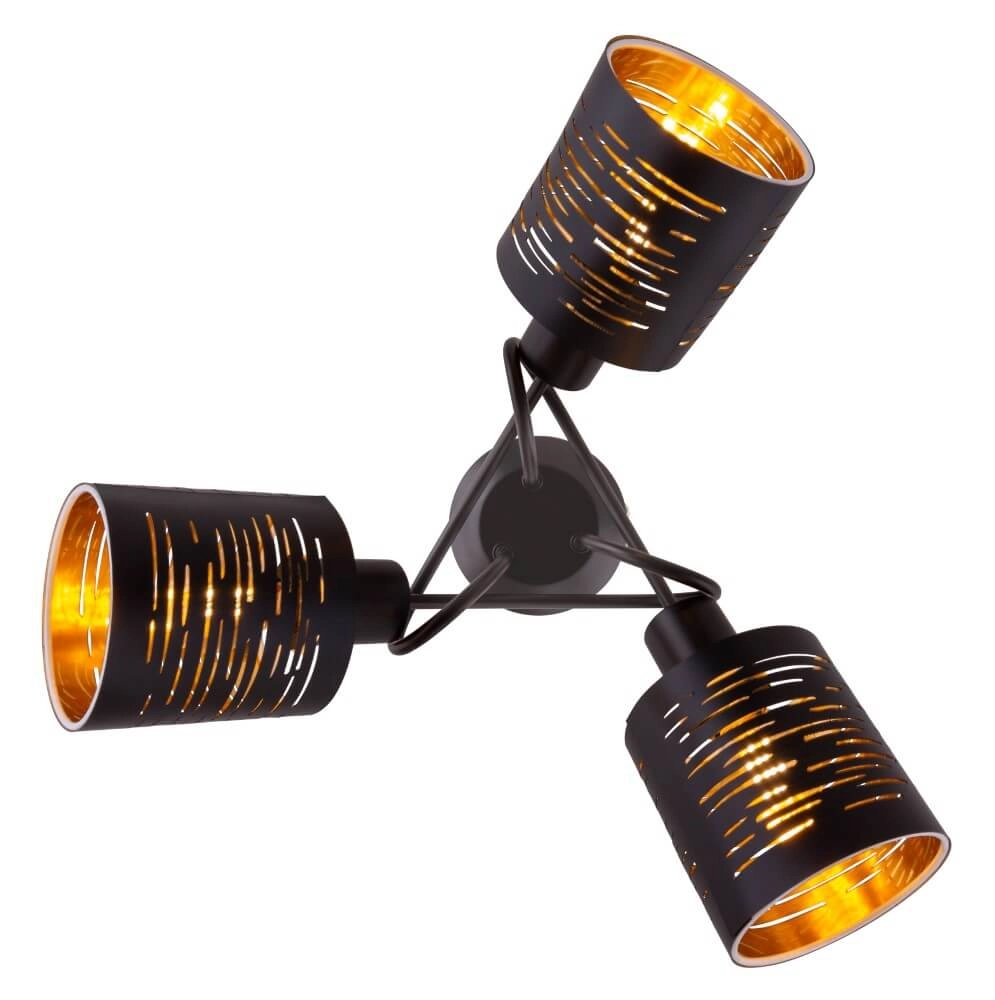 Plafondlamp zwart Tunno 3-lichts Globo 9007371386086